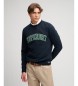 Superdry Sudadera Athletic Applique Relaxed marineblå