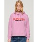 Superdry Sportswear logotyp sweatshirt rosa