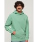 Superdry Groen vintage sweatshirt met verwassen effect en capuchon