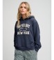 Superdry Sweat à capuche Applique Crop marine