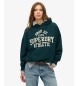 Superdry ESS Relaxed green hooded top