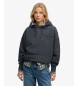 Superdry Sweat à capuche Luxe Casual Relaxed bleu marine