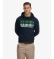 Superdry Navy Stacked hoodie