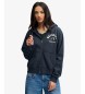 Superdry Navy Relaxed Crop Zip-Up Hoodie