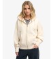 Superdry Off-white Luxe zip-up hoodie