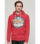 Superdry Grafisk sweatshirt Gasoline Workwear rød