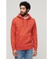 Superdry Sweatshirt com capuz e logótipo Essential laranja