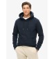 Superdry Sweat à capuche essentiel marine