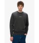Superdry Sweat à col ras du cou avec impression de micro-logo noir