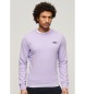 Superdry Sweatshirt with crew neck and logo Essential purple