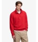 Superdry Bluza z krótkim suwakiem Essential Serif czerwona