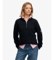 Superdry Cardigan con mezza zip Slouchy blu marino
