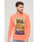 Superdry Sweatshirt Neon Travel oranje