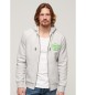 Superdry Fluorescent sweatshirt with Vintage Logo grey logo