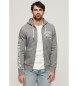 Superdry Athletic College graphic sweatshirt grey