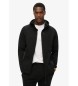 Superdry Schwarzer Hoodie mit Kapuze, ReiÃŸverschluss und Logo Tech schwarz