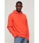 Superdry Los sweatshirt met reliëfdetail Sportswear oranje