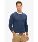 Superdry Ltt stickad sweatshirt Essential blue