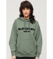 Superdry Sport Luxe loose sweatshirt green