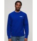 Superdry Sport los sweatshirt blauw