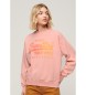 Superdry Pink tonet ls sweatshirt