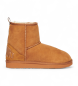 Superdry Brązowe buty z zamszu i skóry sherpa 