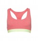 Superdry Bralette bra short organic cotton bra with big pink logo
