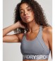 Superdry Reggiseno Stretch Logo Train grigio