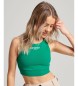 Superdry Organic cotton sports bra Core green