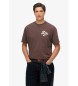 Superdry Tap Room Oversized T-shirt brown