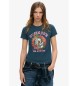 Superdry Tattoo Rhinestone T-shirt marinbl