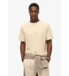 Superdry Tech beige t-shirt med avslappnad passform