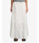 Superdry Tiered Maxi nederdel råhvid