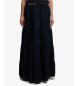 Superdry Tiered Maxi-nederdel marineblå