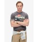 Superdry Tokyo grey graphic T-shirt