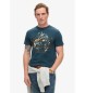 Superdry Tokyo graphic T-shirt  blue