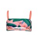 Superdry Top bikini a fascia tropicale rosa