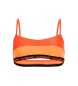 Superdry Top de bikini elástico tipo bralette naranja