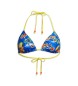 Superdry Top de bikini triangular de tirantes azul