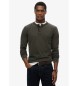 Superdry T-shirt com gola de padeiro e textura preta