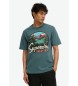 Superdry T-shirt con grafica Travel Postcard blu