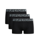 Superdry Set 3 Boxers unis noir