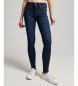 Superdry Mid-rise skinny jeans i økologisk bomuld Vintage navy
