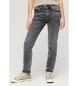 Superdry Jean skinny gris à taille moyenne