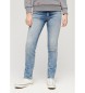 Superdry Blaue Skinny-Jeans mit mittlerer Leibhöhe
