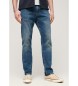 Superdry Jeans vintage bleu à coupe droite et à coupe ajustée