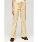 Superdry Low rise flared corduroy jeans beige