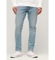 Superdry Blauwe skinny fit jeans van biologisch katoen