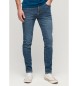 Superdry Blaue Skinny-Jeans im Vintage-Look