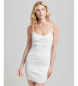 Superdry Sukienka bez ramiączek z białym logo 
